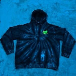 Santa Cruz Original Tye Dye Pullover Hoodie